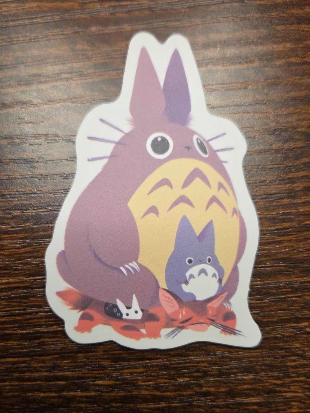 Purple Cat Sticker - Unbranded Decorative Pet-Themed Decal